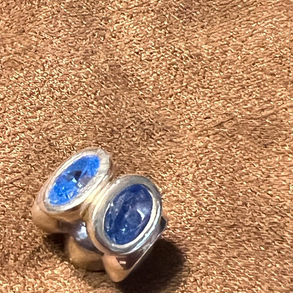 Pandora Blue and Silver Gemstone Bracelet